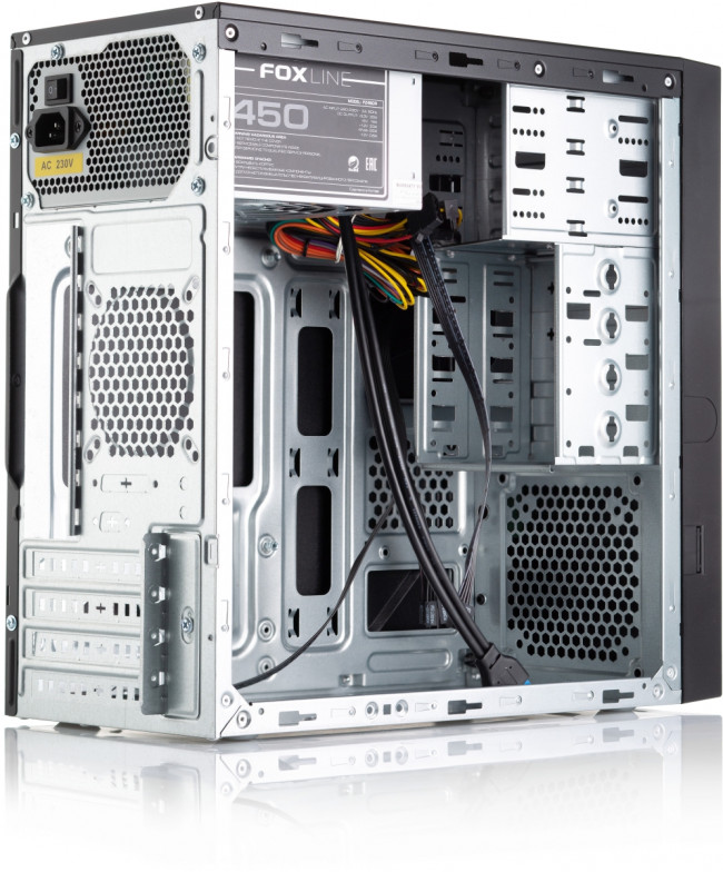 Корпус с блоком питания 450Вт. Foxline FL-733R-FZ450R-U32_bundle — для бизнеса и офиса Корпус с блоком питания 450Вт. Foxline FL-733R-FZ450R-U32_bundle — для бизнеса и офиса