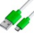 GCR Кабель 0.5m MicroUSB, белый, зеленые коннекторы, быстрая зарядка, 28/24 AWG, GCR-53225 Кабель Greenconnect 0.5 м (GCR-53225) — для бизнеса и офиса