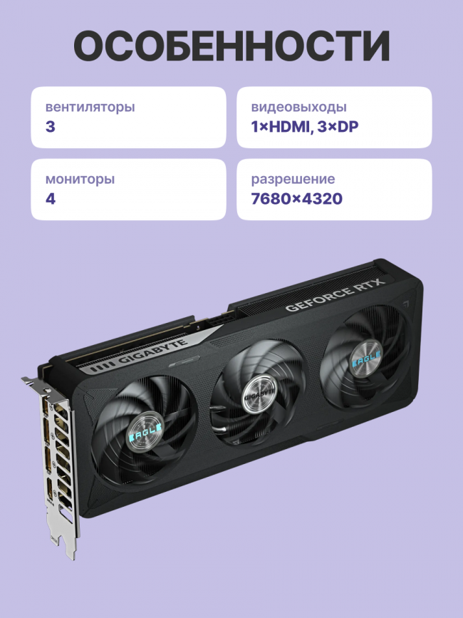 Видеокарта GIGABYTE GV-N506TEAGLEMAX OC-8GD — для бизнеса и офиса Видеокарта GIGABYTE GV-N506TEAGLEMAX OC-8GD — для бизнеса и офиса