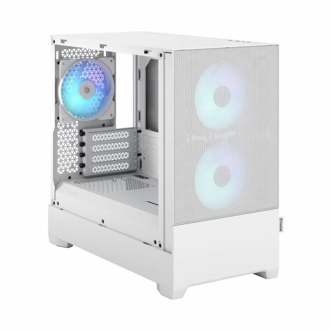 Корпус ПК без блока питания Корпус Design Pop Mini Air RGB TG Clear Tint (FD-C-POR1M-01) — для бизнеса и офиса Корпус ПК без блока питания Корпус Design Pop Mini Air RGB TG Clear Tint (FD-C-POR1M-01) — для бизнеса и офиса