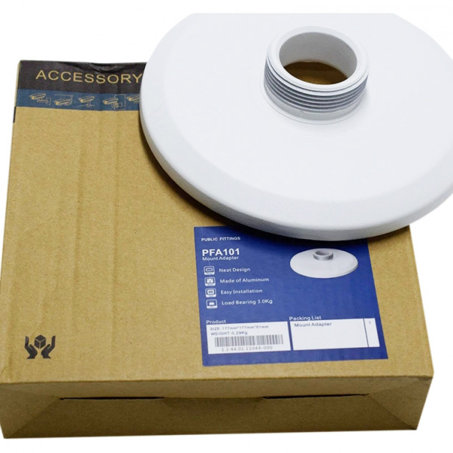 Переходной адаптер,применение для купольных камер,159 мм Х 35мм Dahua DH-PFA101