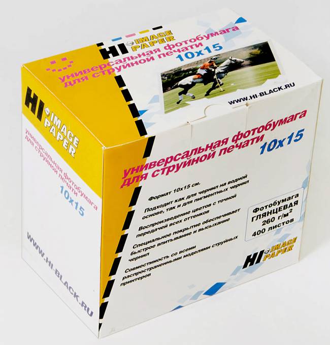 Фотобумага Hi-Image Paper глянцевая односторонняя, 10x15 см, 260 г/м2, 400 л. — для бизнеса и офиса