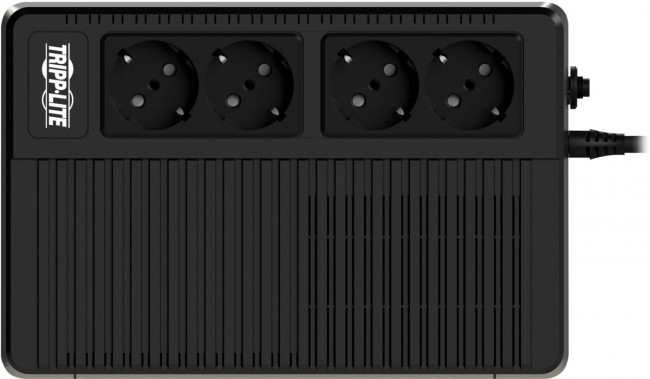 Сверхкомпактный линейно-интерактивный ИБП (230 В, 650 ВА, 375 Вт) с 4 розетками Шуко для настольного/настенного монтажа Tripp Lite 230V Ultra-Compact Line-Interactive UPS — для бизнеса и офиса