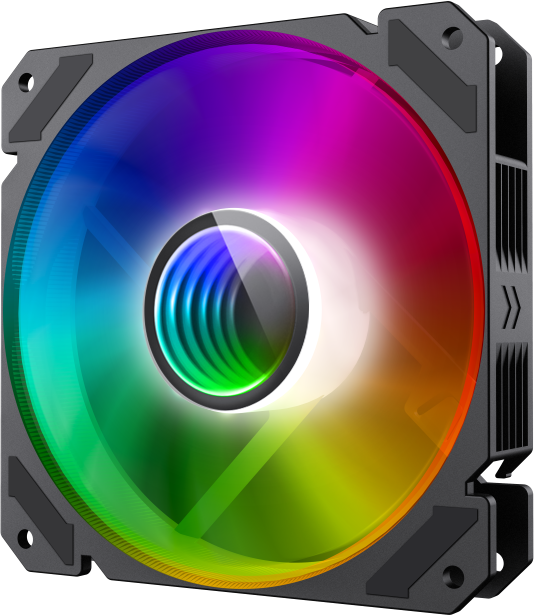 Кулер для корпуса ПК Gamemax FN-12Rainbow-C9-Infinity — для бизнеса и офиса