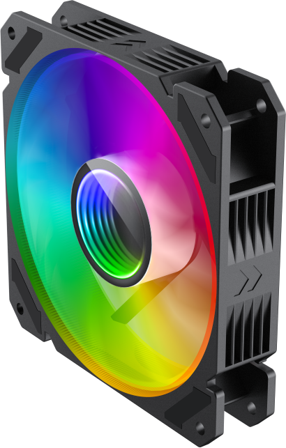 Кулер для корпуса ПК Gamemax FN-12Rainbow-C9-Infinity — для бизнеса и офиса