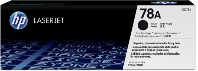 Тонер-картридж HP 78A Black Original LaserJet Print Cartridge (CE278A) — для бизнеса и офиса Тонер-картридж HP 78A Black Original LaserJet Print Cartridge (CE278A) — для бизнеса и офиса