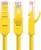 Greenconnect Патч-корд прямой 15.0m, UTP кат.5e, желтый, позолоченные контакты, 24 AWG, литой, GCR-LNC02-15.0m, ethernet high speed 1 Гбит/с, RJ45, T568B Greenconnect RJ45(m) - RJ45(m) Cat. 5e U/UTP PVC 15м жёлтый