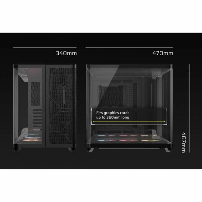 Корпус без блока питания Corsair CC-9011318-WW — для бизнеса и офиса