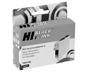 Картридж Hi-Black (HB-T0921) для Epson Stylus C91/CX4300/T26/TX106/109, Bk, П/У