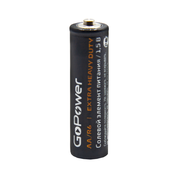 Батарейка GoPower R6 AA BL4 Heavy Duty 1.5V (4/48/576) блистер (4 шт.) Батарейка GoPower R6 AA (00-00015594) Батарейка GoPower R6 AA BL4 Heavy Duty 1.5V (4/48/576) блистер (4 шт.) Батарейка GoPower R6 AA (00-00015594)