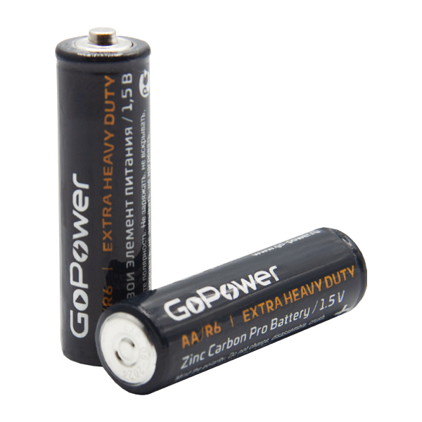 Батарейка GoPower R6 AA BL4 Heavy Duty 1.5V (4/48/576) блистер (4 шт.) Батарейка GoPower R6 AA (00-00015594) Батарейка GoPower R6 AA BL4 Heavy Duty 1.5V (4/48/576) блистер (4 шт.) Батарейка GoPower R6 AA (00-00015594)