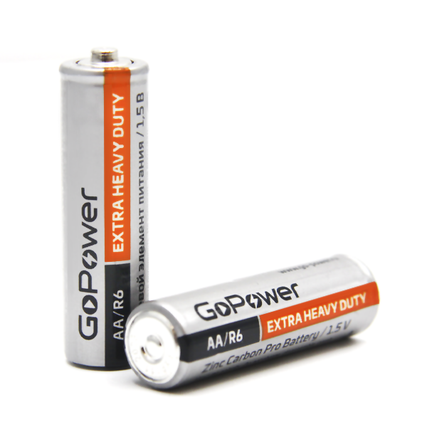 Батарейка GoPower R6 AA BL4 Heavy Duty 1.5V (4/48/576) блистер (4 шт.) Батарейка GoPower R6 AA (00-00015594) Батарейка GoPower R6 AA BL4 Heavy Duty 1.5V (4/48/576) блистер (4 шт.) Батарейка GoPower R6 AA (00-00015594)