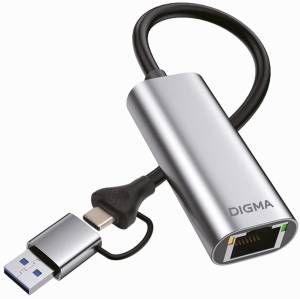 Сетевой адаптер Gigabit Ethernet Digma DLA-GEUC01