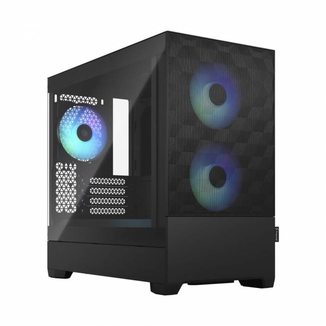 Корпус ПК без блока питания Корпус Design Pop Mini Air RGB TG Clear Tint (FD-C-POR1M-06) — для бизнеса и офиса Корпус ПК без блока питания Корпус Design Pop Mini Air RGB TG Clear Tint (FD-C-POR1M-06) — для бизнеса и офиса