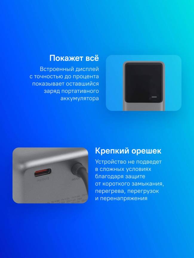 Мобильный аккумулятор Xiaomi BHR9361GL — для бизнеса и офиса