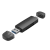 Картридер Vention USB 3.0 A+C (SD+TF) Черный Vention CLKB0 — для бизнеса и офиса