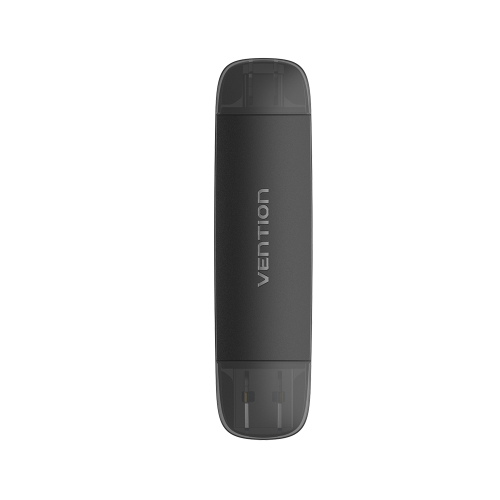 Картридер Vention USB 3.0 A+C (SD+TF) Черный Vention CLKB0 — для бизнеса и офиса