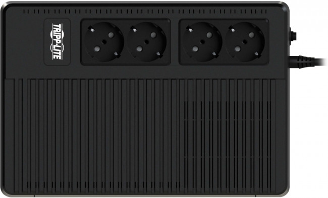 Сверхкомпактный линейно-интерактивный ИБП (230 В, 800 ВА, 450 Вт) с 4 розетками Шуко для настольного/настенного монтажа Tripp Lite 230V Ultra-Compact Line-Interactive UPS — для бизнеса и офиса