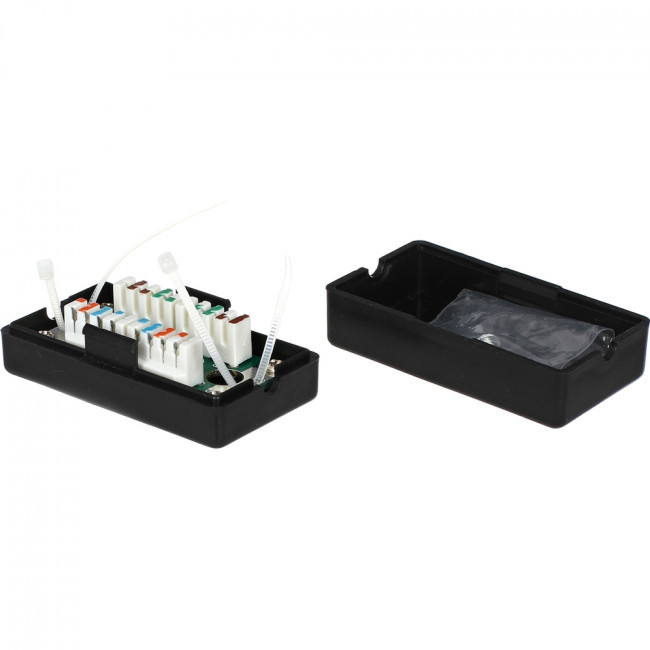 Соединительный бокс для витой пары UTP cat. 5e, 6 T568A/B, IDC: krone, черный VCOM <NM211> VCOM NM211