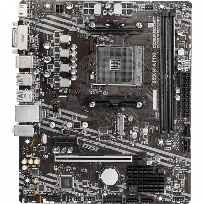 Материнская плата MSI B550M-A PRO — для бизнеса и офиса Материнская плата MSI B550M-A PRO — для бизнеса и офиса