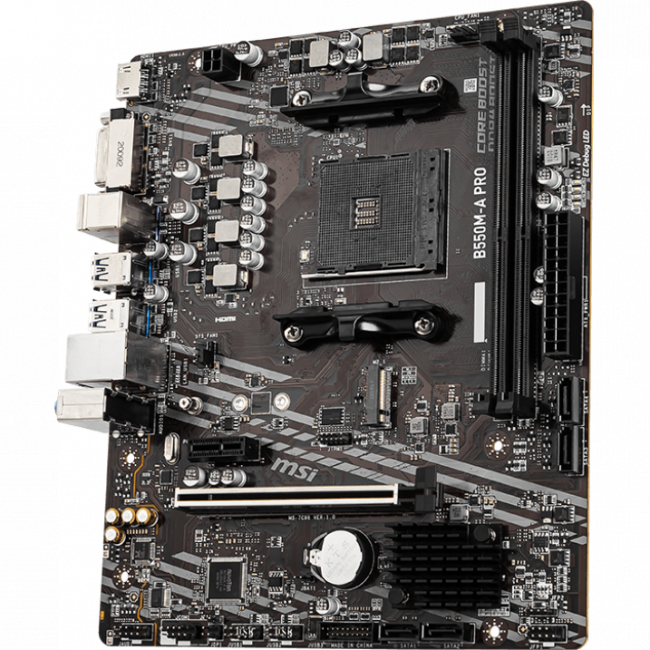 Материнская плата MSI B550M-A PRO — для бизнеса и офиса Материнская плата MSI B550M-A PRO — для бизнеса и офиса