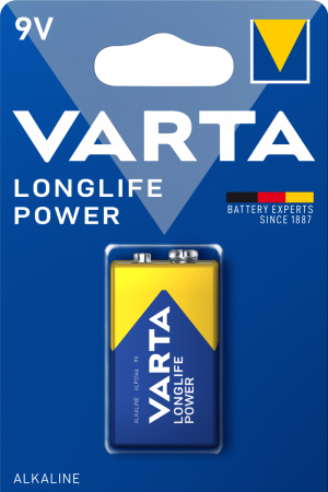 Батарейка Varta LONGLIFE POWER (HIGH ENERGY) Крона 6LR61 BL1 Alkaline 9V (4922) (1/10/50) (1 шт.) VARTA 04922121411 Батарейка Varta LONGLIFE POWER (HIGH ENERGY) Крона 6LR61 BL1 Alkaline 9V (4922) (1/10/50) (1 шт.) VARTA 04922121411