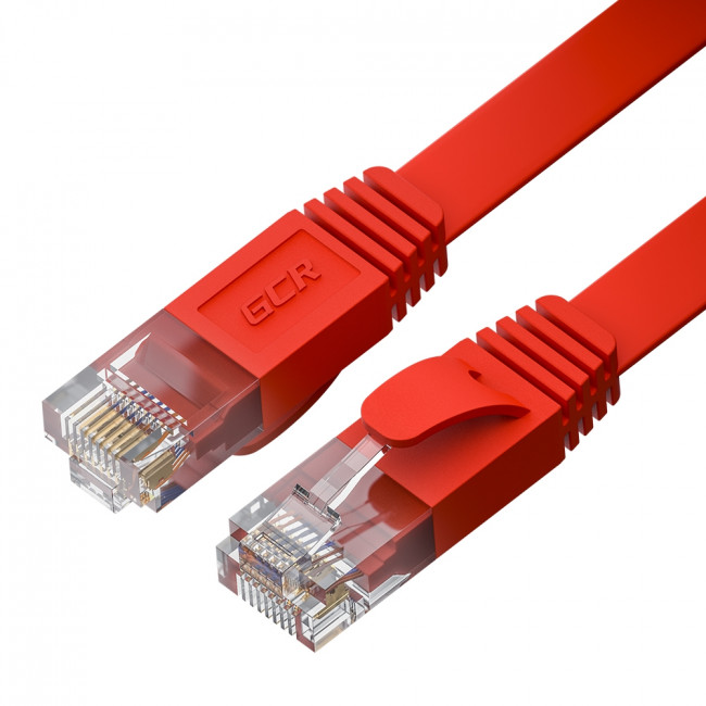 GCR Патч-корд PROF плоский прямой 0.15m, UTP медь кат.6, красный, 30 AWG, ethernet high speed 10 Гбит/с, RJ45, T568B, GCR-52832 Greenconnect GCR-52832 — для бизнеса и офиса GCR Патч-корд PROF плоский прямой 0.15m, UTP медь кат.6, красный, 30 AWG, ethernet high speed 10 Гбит/с, RJ45, T568B, GCR-52832 Greenconnect GCR-52832 — для бизнеса и офиса
