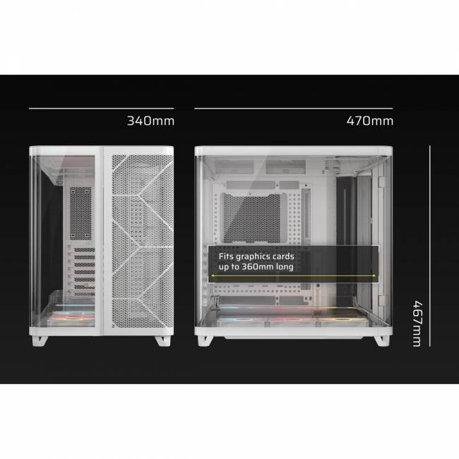 Корпус без блока питания Corsair CC-9011319-WW — для бизнеса и офиса