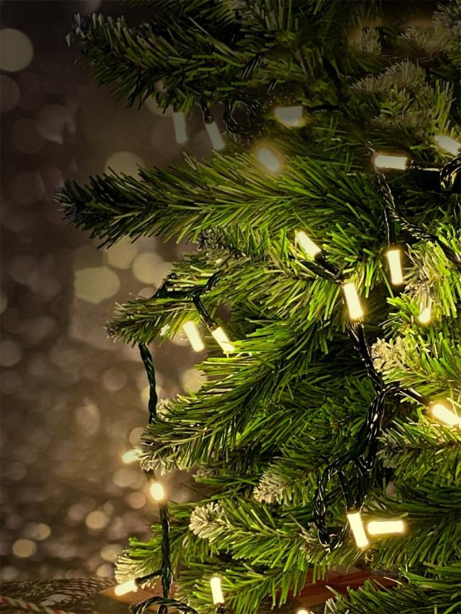 Гирлянда Гирлянда 50LED 220V, 1 режим, 3.5 м, нить, теплый белый