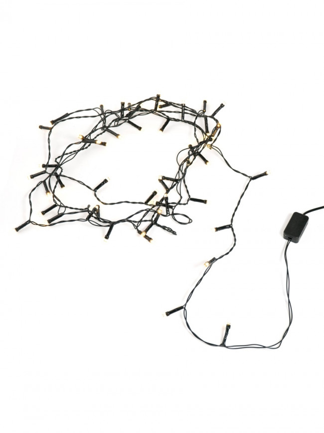 Гирлянда Гирлянда 50LED 220V, 1 режим, 3.5 м, нить, теплый белый