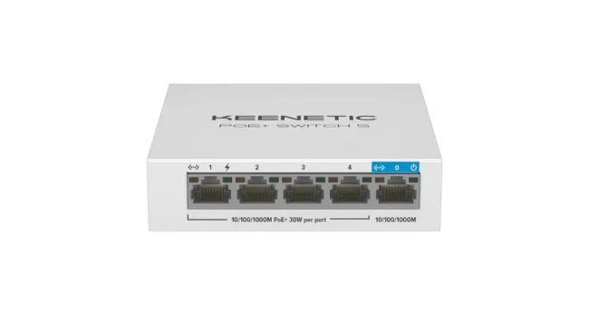 PoE+ коммутатор Keenetic Keenetic PoE+ Switch 5 (KN-4610) — для бизнеса и офиса