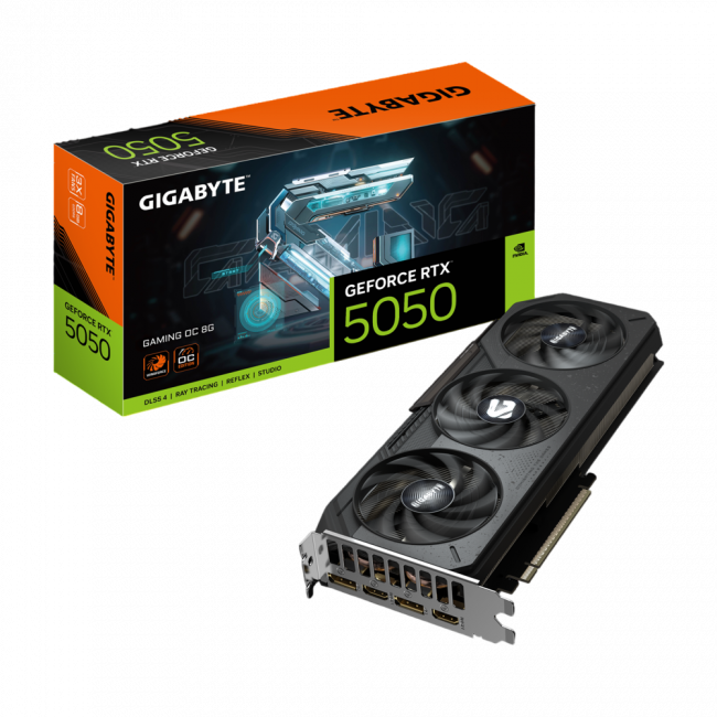 Видеокарта GIGABYTE GV-N5050GAMING OC-8G — для бизнеса и офиса Видеокарта GIGABYTE GV-N5050GAMING OC-8G — для бизнеса и офиса