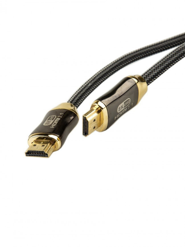 Кабель HDMI 19M/M,ver. 2.1, 8K@60 Hz 1.5m метал разъемы, нейлоновая оплетка Telecom <TCG300-1.5M> Telecom HDMI (m) - HDMI (m) 1.5м