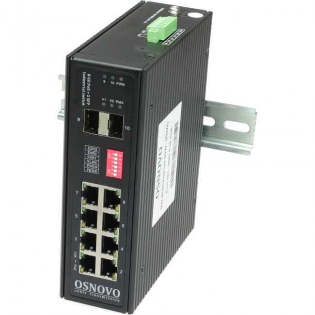 Коммутатор OSNOVO SW-80802/I(Port 90W 300W) — для бизнеса и офиса Коммутатор OSNOVO SW-80802/I(Port 90W 300W) — для бизнеса и офиса