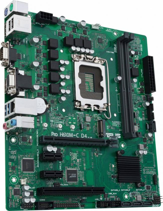 Материнская плата ASUS PRO H610M-C D4-CSM — для бизнеса и офиса