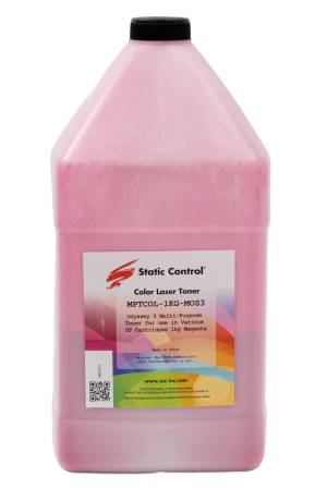Тонер Static Control Универсальный для HP CLJ CP1515/Pro M254/Pro M454/Canon MF-83, M, 1 кг, флакон
