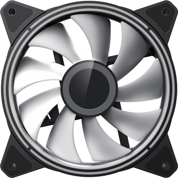 Кулер для корпуса ПК Gamemax FN-12Rainbow-Q-Infinity