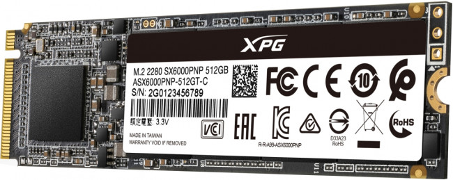 Твердотельный накопитель XPG SX6000 Pro ASX6000PNP-512GT-C