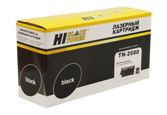 Тонер-картридж Hi-Black (HB-TN-2080) для Brother HL-2130/DCP7055, 1,2K — для бизнеса и офиса