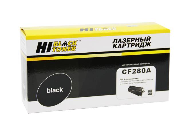 Картридж Hi-Black (HB-CF280A) для HP LJ Pro 400 M401/Pro 400 MFP M425, 2,7K — для бизнеса и офиса