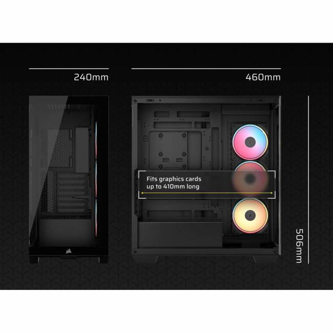 Корпус без блока питания Corsair CC-9011324-WW — для бизнеса и офиса