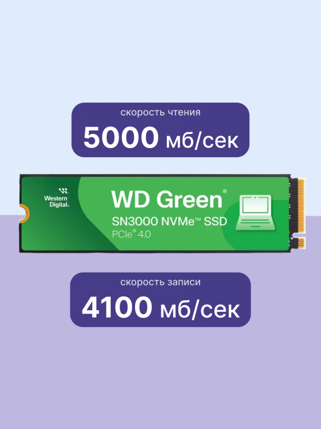 Твердотельные накопители WD WDS500G4G0E — для бизнеса и офиса