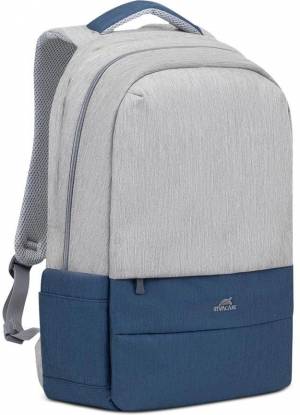 Рюкзак для ноутбука 17.3" Riva 7567 GREY/DARK BLUE