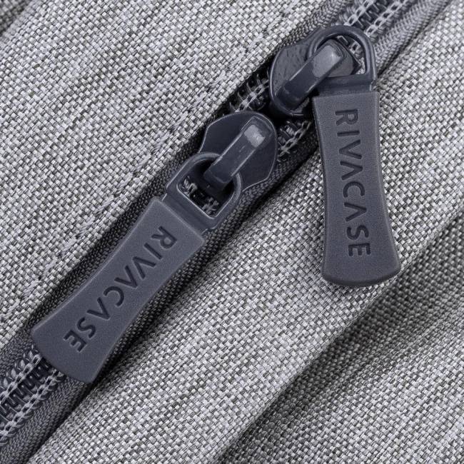 Рюкзак для ноутбука 17.3" Riva 7567 GREY/DARK BLUE — для бизнеса и офиса