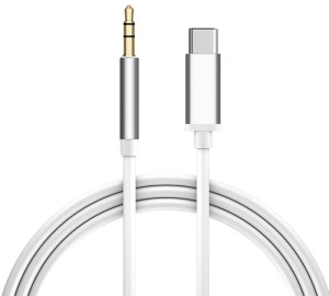 Кабель аудио TypeC - AUX jack 3,5mm, ультрагибкий, белый, серебряный, GCR-52328 Greenconnect USB 3.2 Type-C (m) - mini jack 3.5 mm (m)