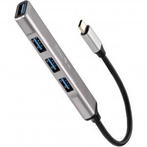 Переходник USB 3.1 Type-C-->USB3.0+3 USB2.0, Aluminum Shell, 0.2м Telecom <TA308C> Мультифункциональный хаб Telecom USB 3.1 Type C M/USB 3.0 F/3 x USB 2.0 F (TA308C)