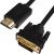 Greenconnect Кабель HDMI-DVI 7.5m черный, OD7.3mm, 28/28 AWG, позолоченные контакты, 19pin AM / 24+1M AM double link, GCR-HD2DVI1-7.5m, тройной экран Greenconnect HDMI—DVI 19M / 25M double link — для бизнеса и офиса