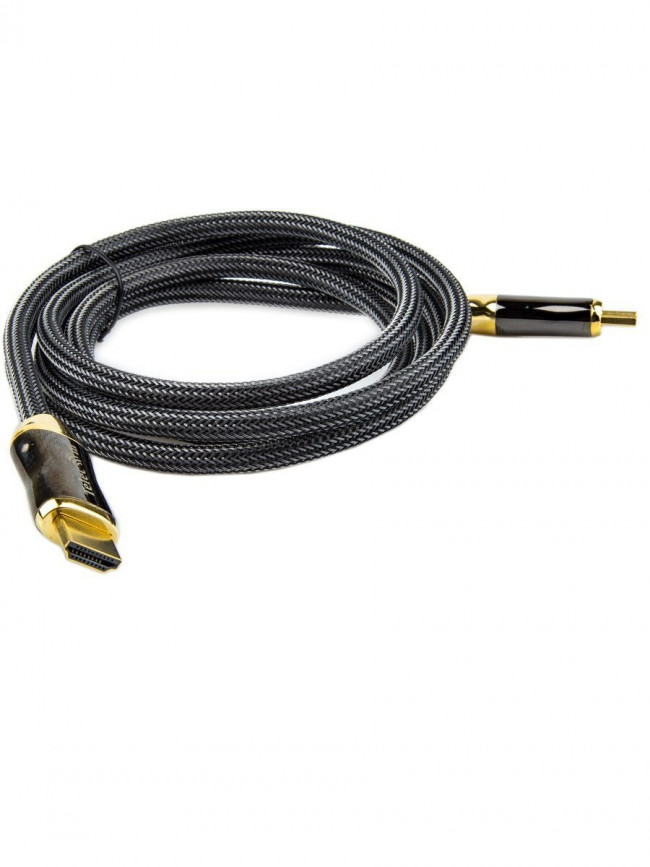 Кабель HDMI 19M/M,ver. 2.1, 8K@60 Hz 2m метал разъемы, нейлоновая оплетка Telecom <TCG300-2M> VCOM HDMI (m) - HDMI (m) 2м