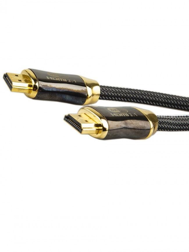 Кабель HDMI 19M/M,ver. 2.1, 8K@60 Hz 2m метал разъемы, нейлоновая оплетка Telecom <TCG300-2M> VCOM HDMI (m) - HDMI (m) 2м