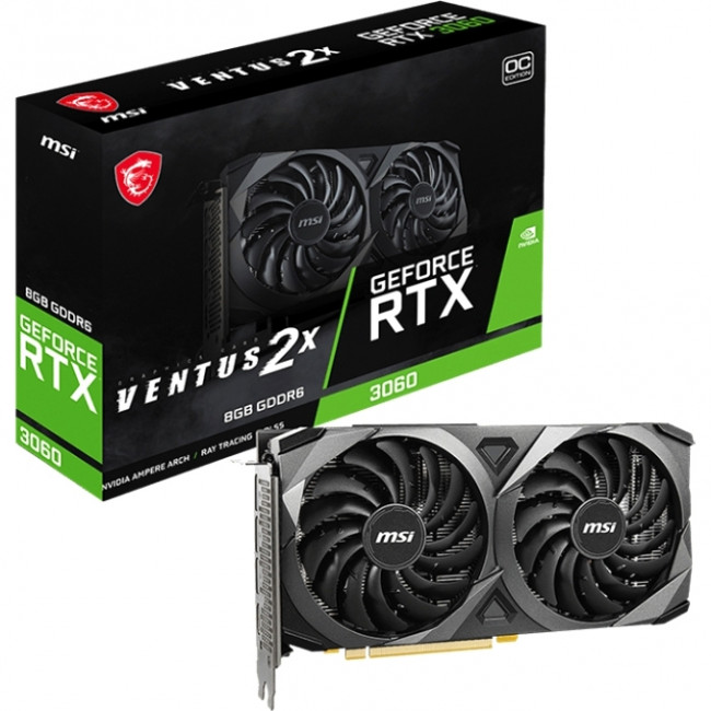 Видеокарта MSI GeForce RTX 3060 VENTUS 2X 8G OC — для бизнеса и офиса